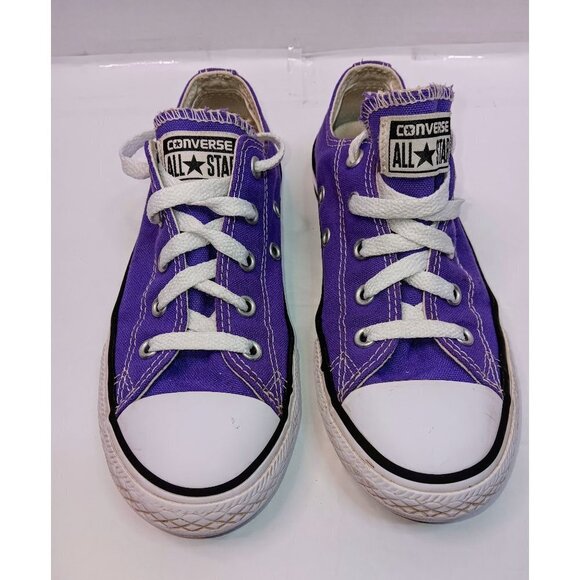 Converse All Star Low Top Youth Purple Sneaker - Picture 1 of 7
